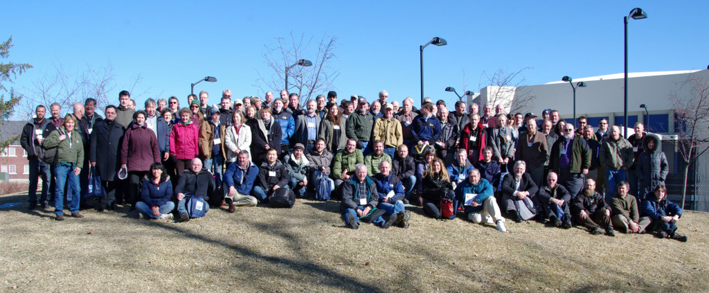Deltagare i konferensen Gyrfalcons and Ptarmigan in a changing world. Foto: Peregrine Fund